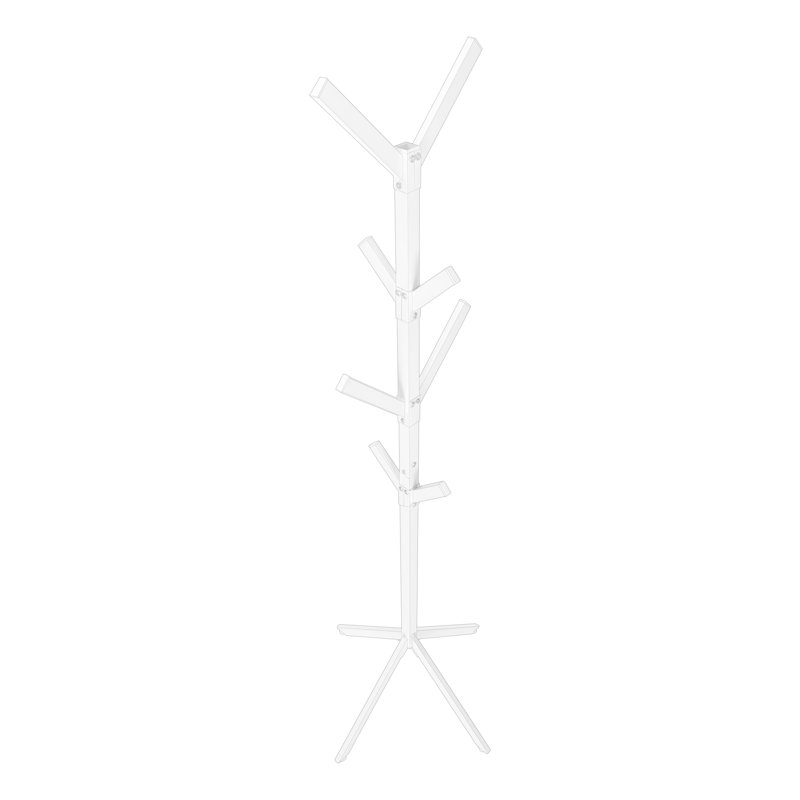 Latitude Run® Bordes Coat Rack, Hall Tree, Free Standing, 8 Hooks